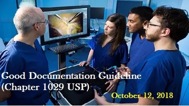 Image: Good Documentation Guideline (Chapter 1029 USP)