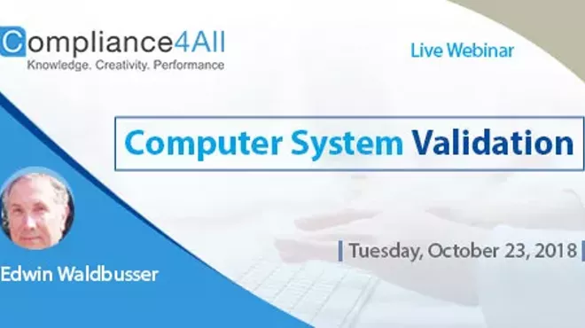 Image: Computer System Validation 2018 Fundamentals