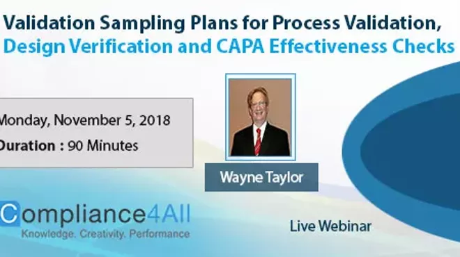 Image: Validation Sampling Plans for Process Validation [Latest]