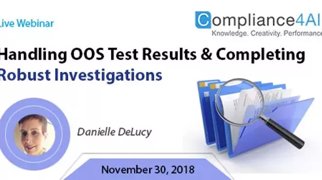 Image: OOS Test Results and Completing [Robust] Investigations