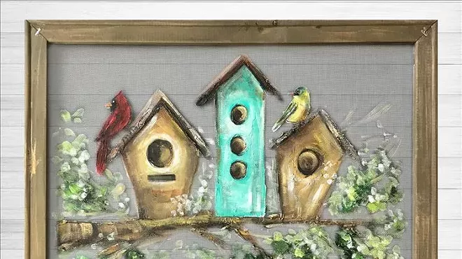 Image: Rebeca Flott Arts Scrren Art Painting -Home is Where You Make It