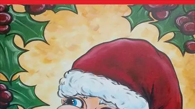 Image: Ho Ho Holly BIG Canvas Painting!