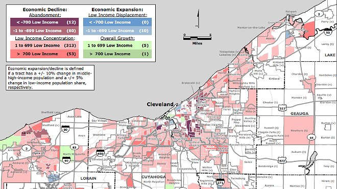 Study: Cleveland Continues to Experience Significant Neighborhood Economic Decline, Little Measurable Growth