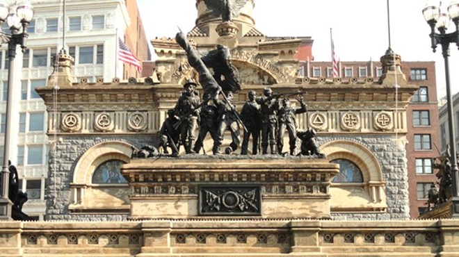 Soldiers' and Sailors' Monument Damaged After Climber Tries to Look Cool