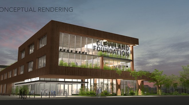 Rendering of the Cleveland Foundation's proposed new headquarters in Midtown.