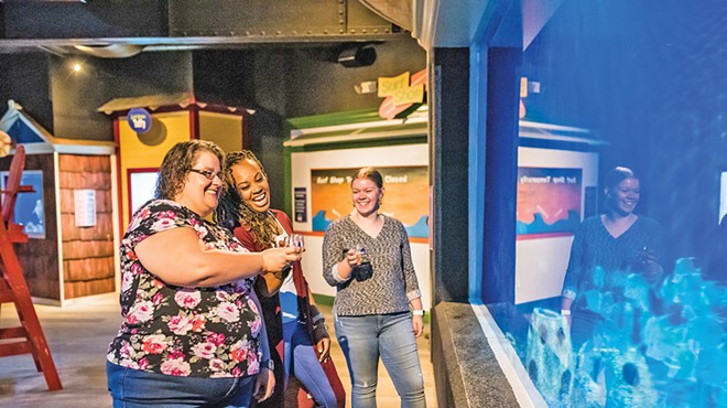 Adult Swim: Fall Wine Tasting takes place at the Greater Cleveland Aquarium. See: Friday.