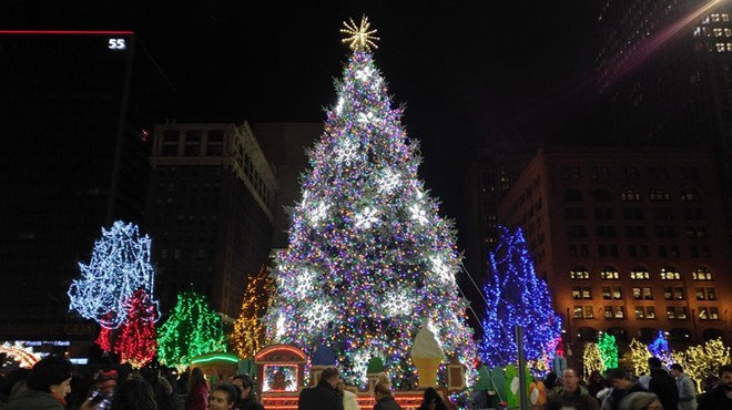 Downtown Cleveland's Bigass Christmas Tree Gets Lit Nov. 30 for Winterfest