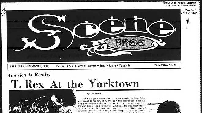 Rewind: 48 Years Ago On This Date T. Rex Made the Cover of Cleveland Scene