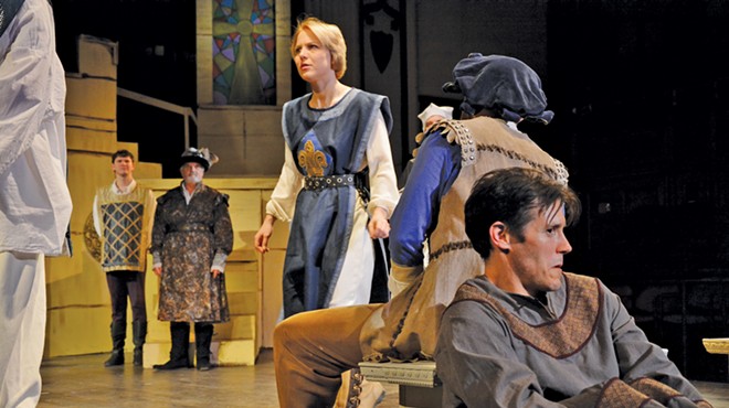 Tess Burgler, as Joan of Arc, crafts a fine performance.