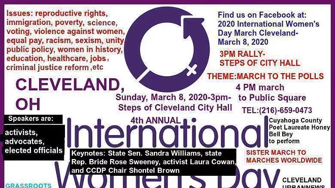 Image: 2020 International Women's Day March Cleveland