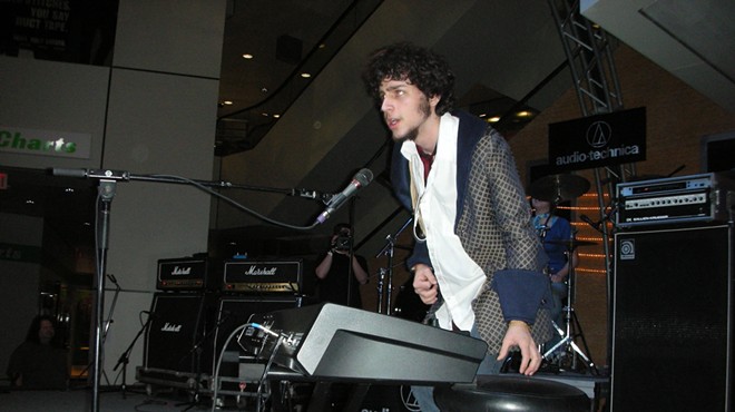 Nicholas Megalis performs at the 2007 High School Rock Off.
