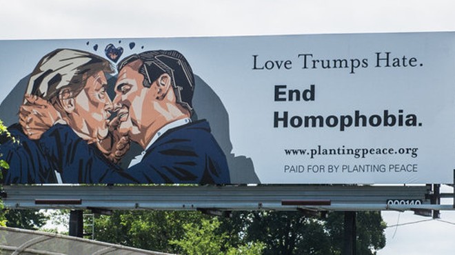 New Billboard Features Donald Trump and Ted Cruz Kissing
