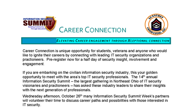 Image: Information Security Summit - Veteran Career Connection