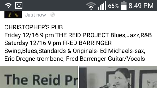 Image: Fred Barringer Trio