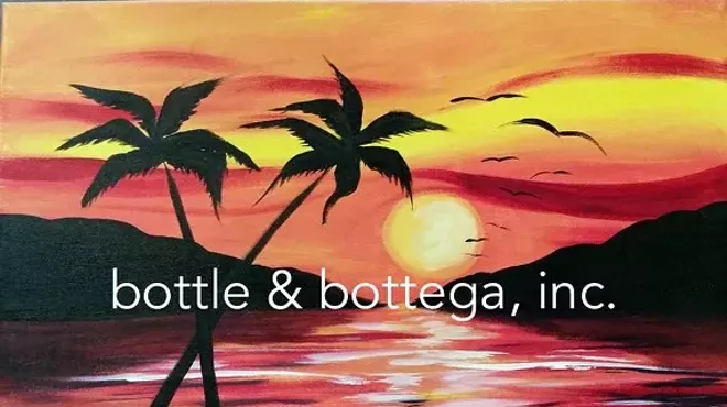 Image: "Warm Up" Wednesday Paint & Sip Party - Bottle & Bottega