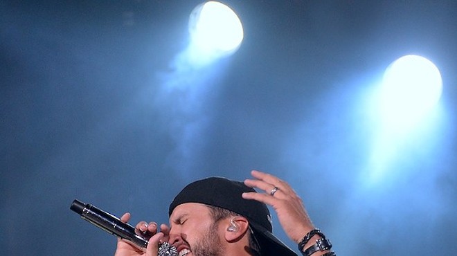 Luke Bryan performing at Blossom in 2014.