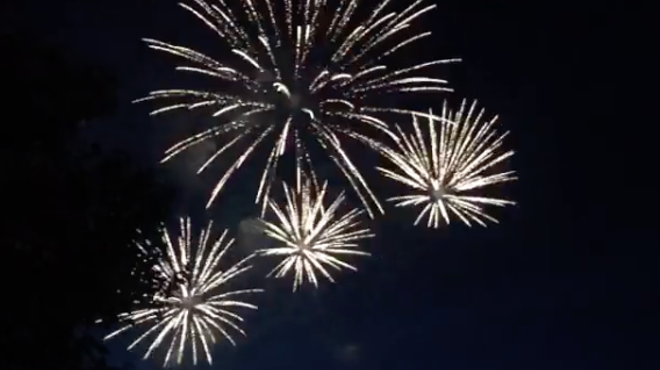 Fireworks on display in Lakewood yesterday.
