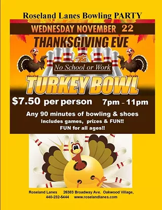 Image: Thanksgiving Eve Bowling Party