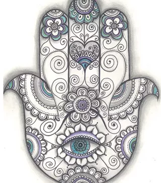 Image: Hamsa Hand Paint n Chill