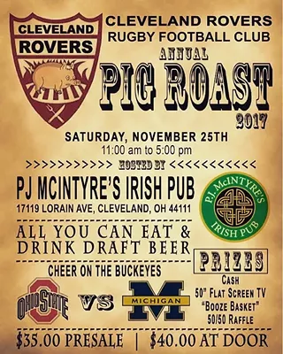 Image: Cleveland Rovers Rugby Club Annual Pig Roast
