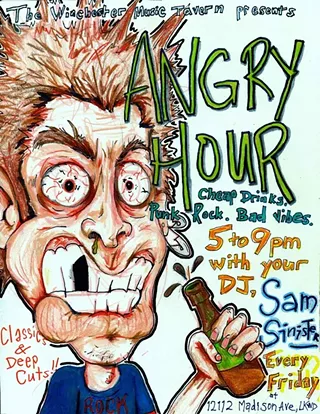 Image: Angry Hour PUNK ROCK + CHEAP DRINKS + BAD VIBES