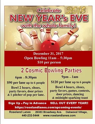 Image: New Years Eve Bowling Party