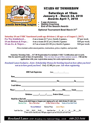 Image: Adult/Youth Bowling League