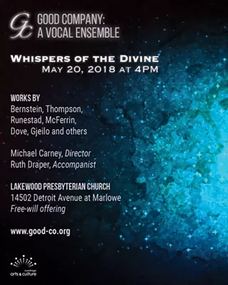 Image: Good Company: A Vocal Ensemble Whispers of the Divine