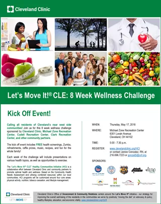 Image: Let&rsquo;s Move It!&reg; CLE: 8 Week Wellness Challenge