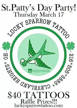 Image: $40 Tattoos to celebrate St.Patty's Day!
