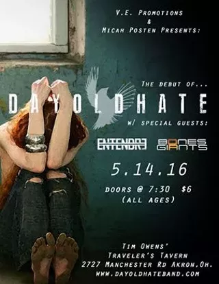 Image: V.E. Promotions and Micah Posten Present: The Debut of DAYOLDHATE