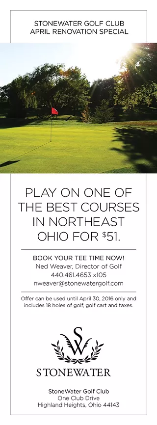 Image: StoneWater Golf Club April Renovation Special