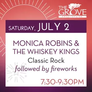 Image: Monica Robins & the Whiskey Kings - Followed by Mayfield Village Fireworks