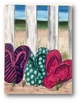 Image: Paint-n-Pop! Group Painting Class
