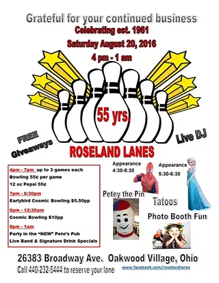 Image: 55th Anniversary Bowling Party/Special