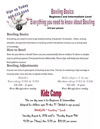 Image: Bowling Lessions