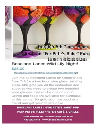 Image: Wine Glass Painting Night