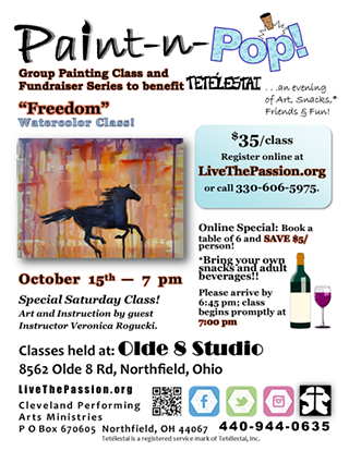 Paint-n-Pop! Group Painting Class (Watercolor!)