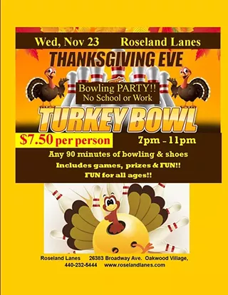 Image: Thanksgiving Eve Bowling Party
