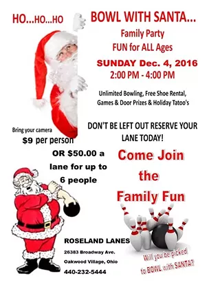 Image: Bowling with Santa