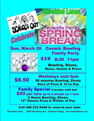Image: Spring Break Bowling Specials