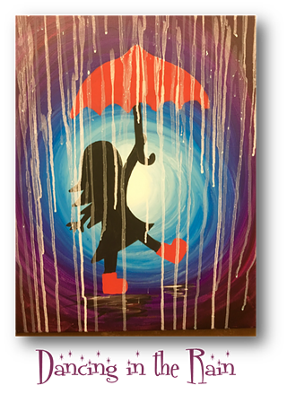 Image: Paint-n-Pop! August-"Dancing in the Rain"