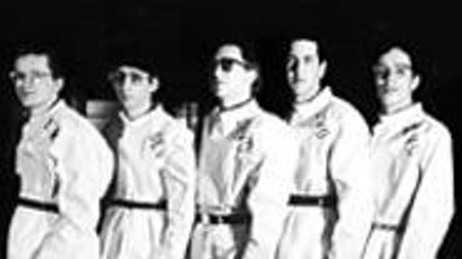 We'd pay good money to see the dweebs in Devo 
    once more.
