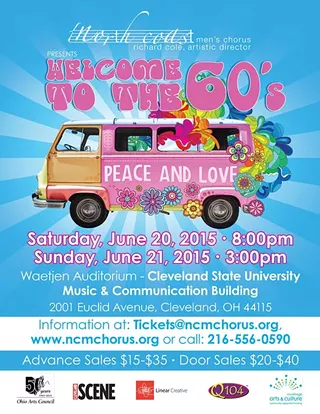 Image: WELCOME TO THE 60&rsquo;s concert presented by North Coast Men&rsquo;s Chorus