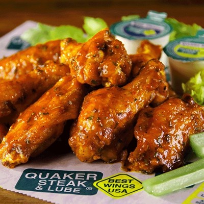 Where: Quaker Steak and Lube Restaurant, Valley View and Sheffield locationsChallenge: Consume five chicken wings with Atomic sauce (150,000 Scoville heat units). A word of advice: clear the rest of your day, and drink lots of milk!Prize: Get yourself a nifty bumper sticker and a spot on the "Wall of Flame." Then get into the big leagues and try the Triple Atomic Challenge (450,000 Scoville heat units).Cost: $6.99