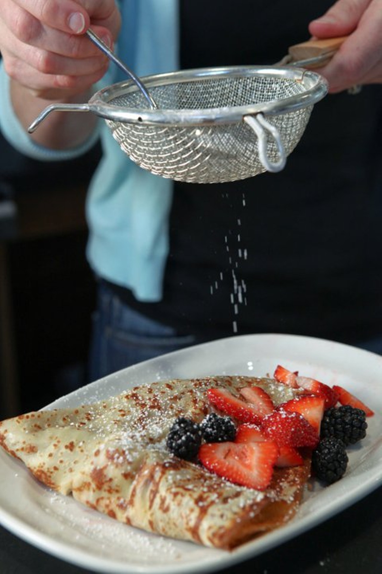 Why we love it: Lemon Curd Crepes with Fresh Berries.