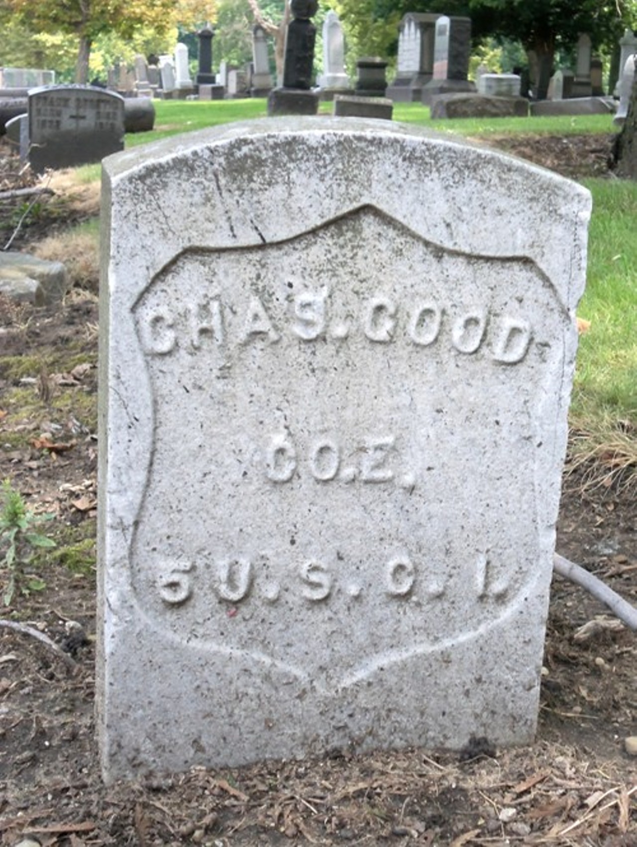 Woodland Cemetery: Black civil war vet; one of 86 buried at Woodland, though many headstones remain unmarked.