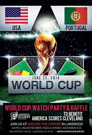 Image: World Cup Watch Party + Raffle to Benefit America SCORES Cleveland