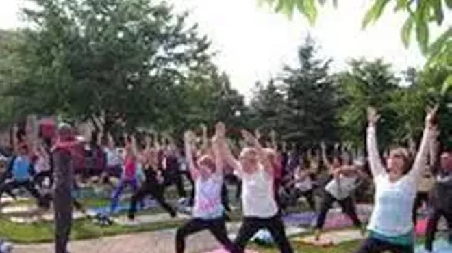 Image: YHTCF - Yoga by the Falls