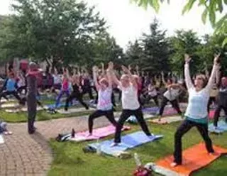 Image: Your HomeTown Chagrin Falls - Yoga by the Falls